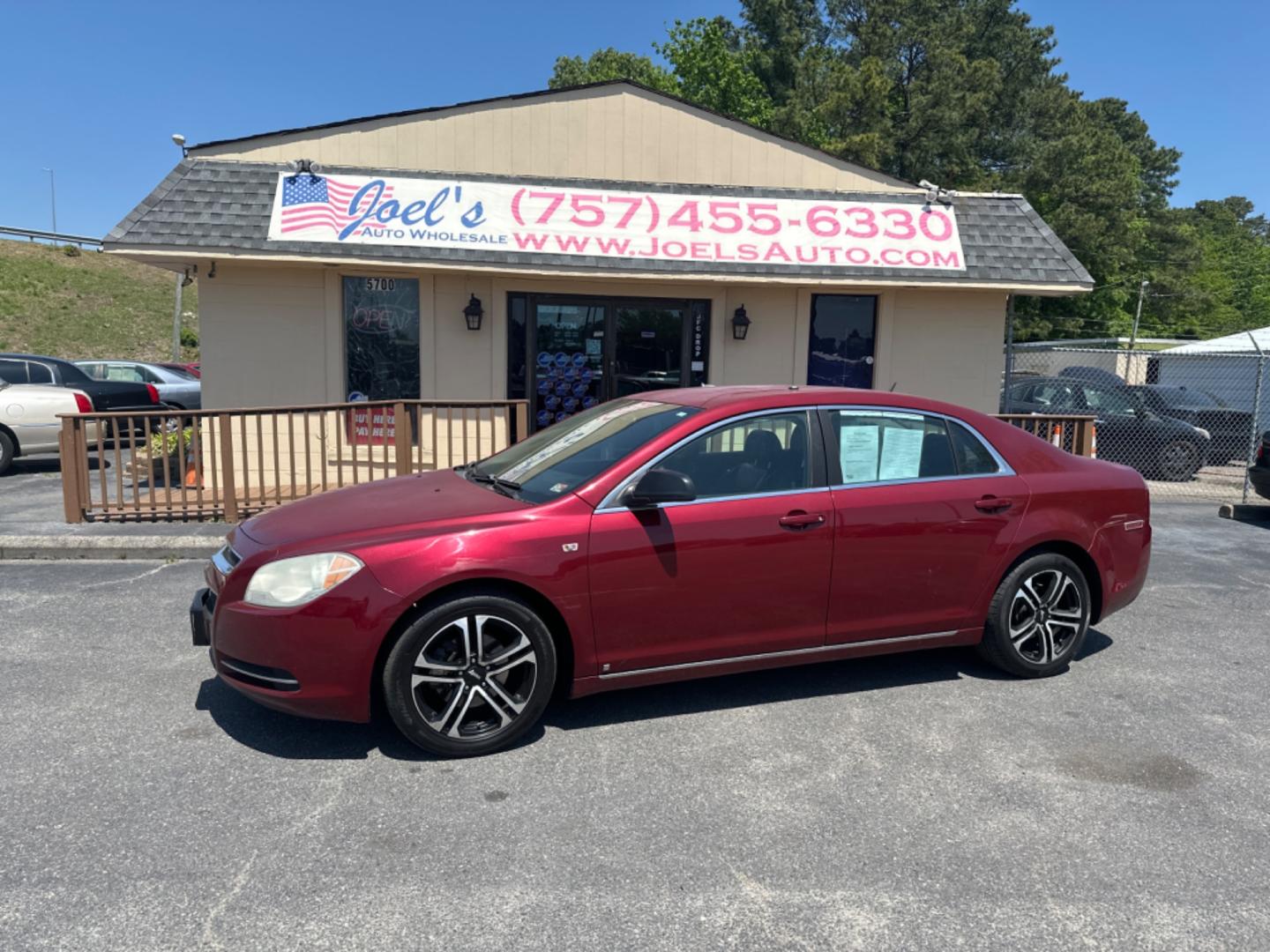 2008 Red Chevrolet Malibu LT2 (1G1ZJ57B18F) with an 2.4L L4 DOHC 16V engine, located at 5700 Curlew Drive, Norfolk, VA, 23502, (757) 455-6330, 36.841885, -76.209412 - Photo#0